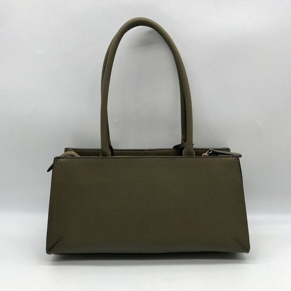 Guess Olive Green Faux Leather Satchel Bag - Picture 2 of 10